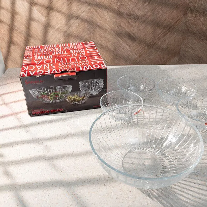 Spiegelau Milano Bowl Set - Set of Five