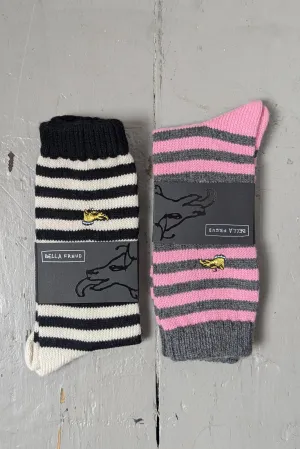 Striped Cashmere Socks