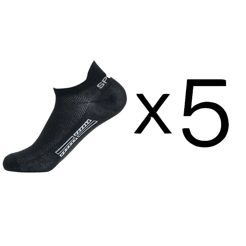 Summer Men's Ankle Socks Athletic Low Cut Breathable - Plus Size, 5 Pairs
