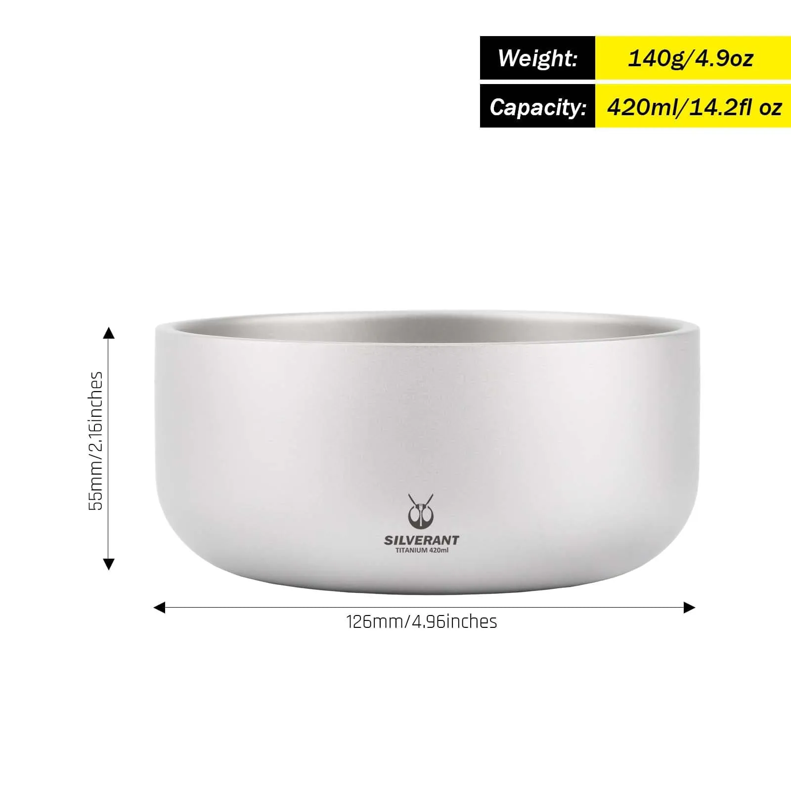Titanium Backcountry Double-Wall Bowl