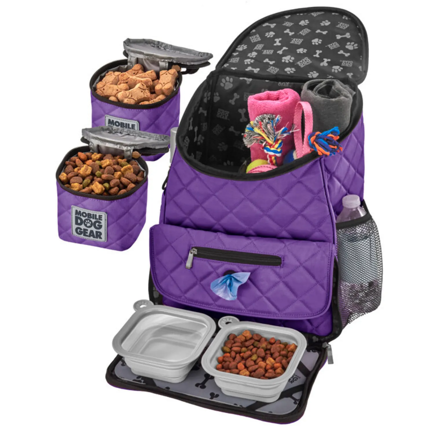 Weekender Backpack ~ Black (All Size Dogs)