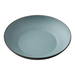 Yanco BM-709TL 30 Oz Gray-Teal Melamine Birmingham Salad / Pasta Bowl, Pack of 24